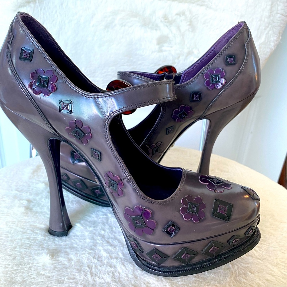Prada platform heels